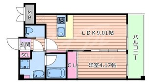 プレジオ緑地公園の物件間取画像